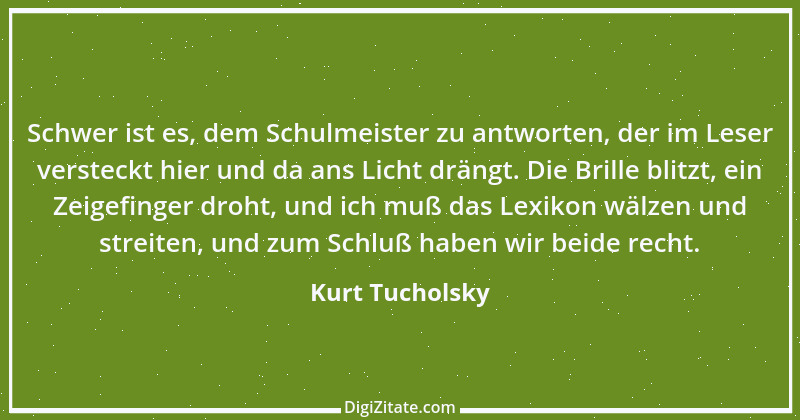 Zitat von Kurt Tucholsky 192