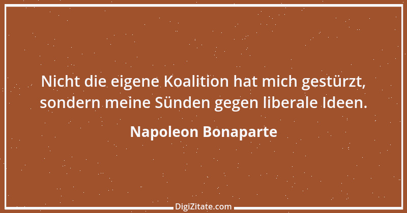 Zitat von Napoleon Bonaparte 1