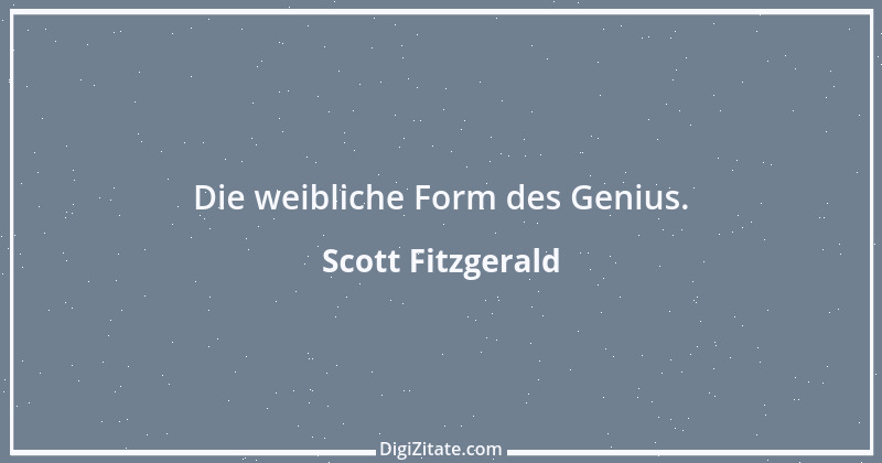 Zitat von Scott Fitzgerald 2