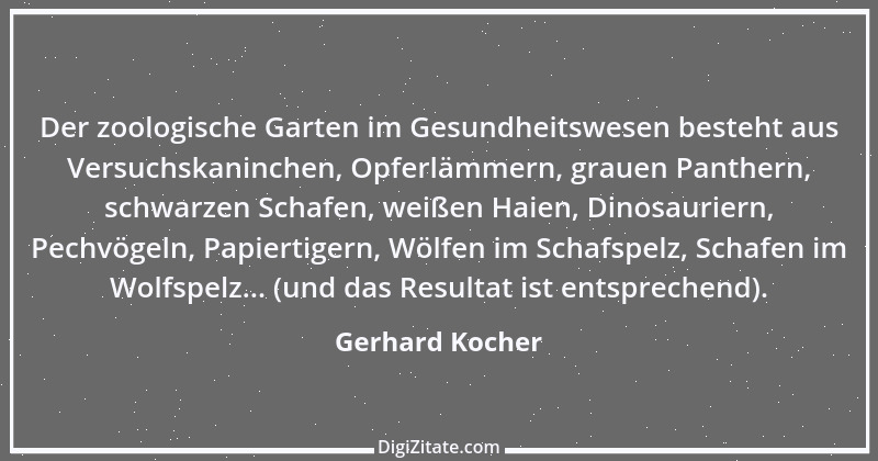 Zitat von Gerhard Kocher 161