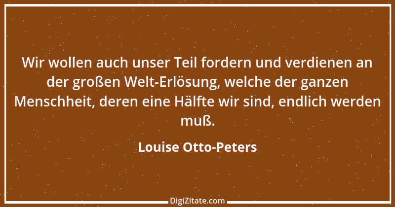 Zitat von Louise Otto-Peters 20