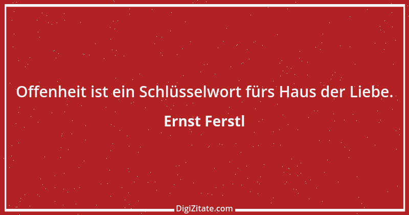 Zitat von Ernst Ferstl 95