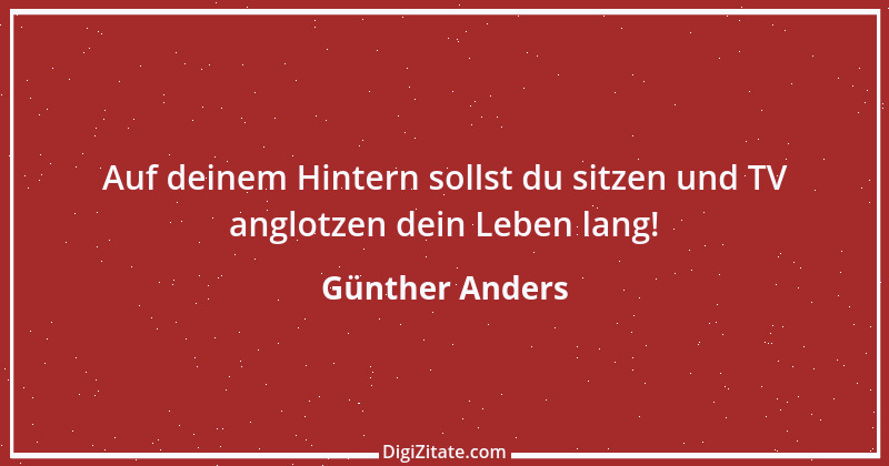 Zitat von Günther Anders 9