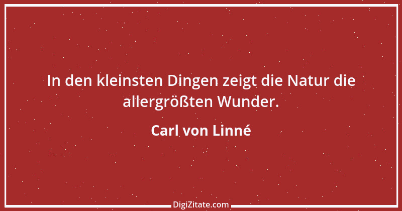 Zitat von Carl von Linné 1