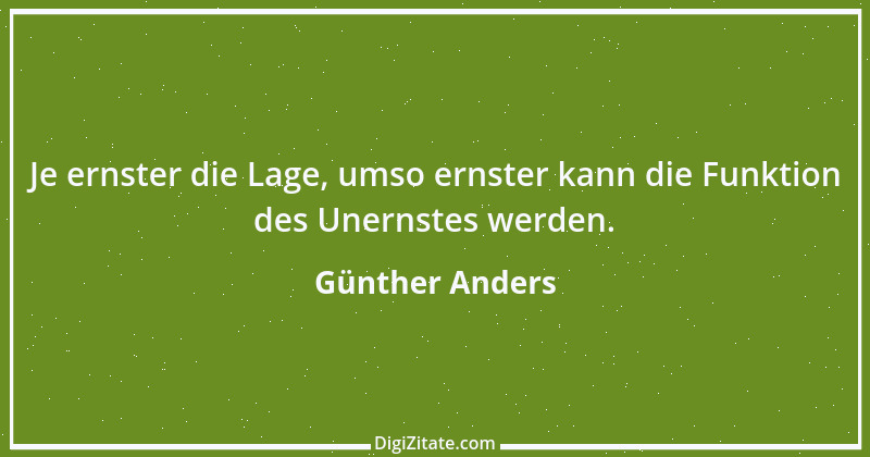 Zitat von Günther Anders 10