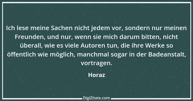 Zitat von Horaz 61