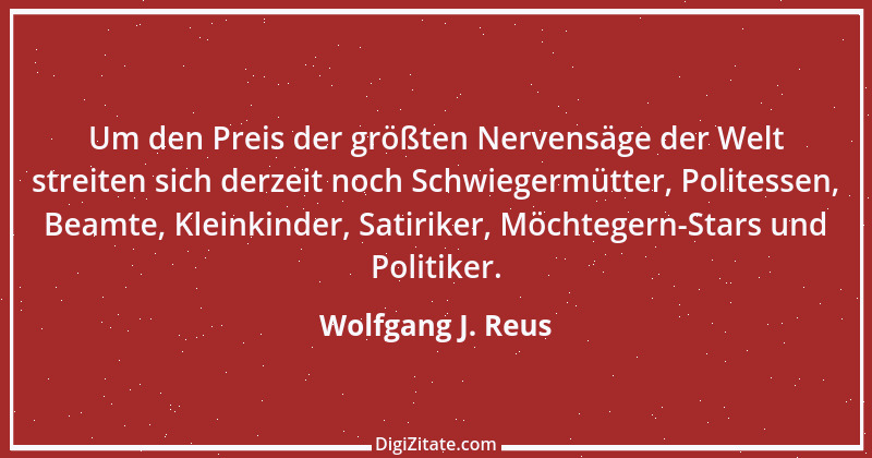 Zitat von Wolfgang J. Reus 495