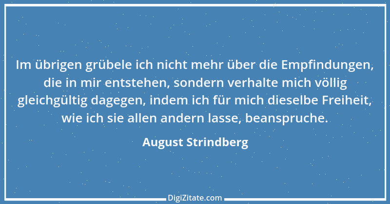 Zitat von August Strindberg 3