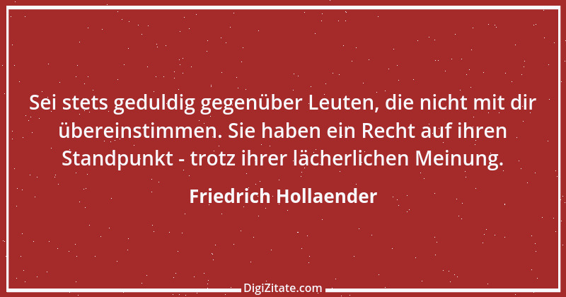 Zitat von Friedrich Hollaender 1