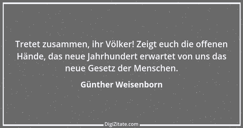 Zitat von Günther Weisenborn 3