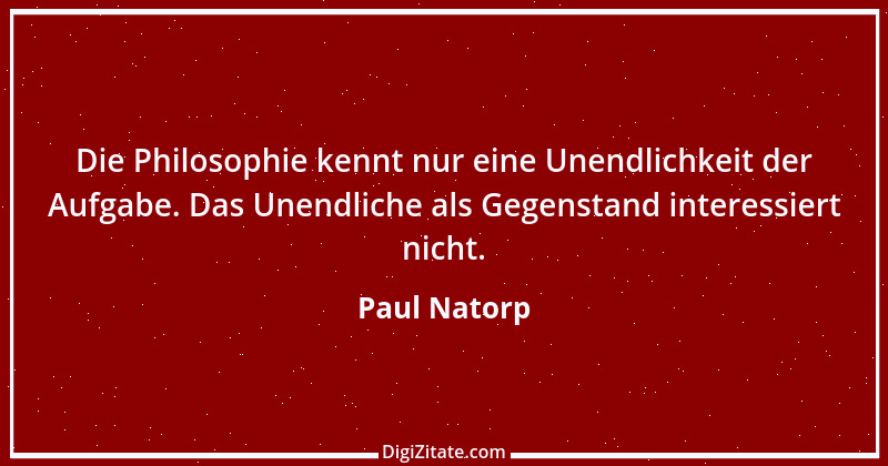 Zitat von Paul Natorp 2