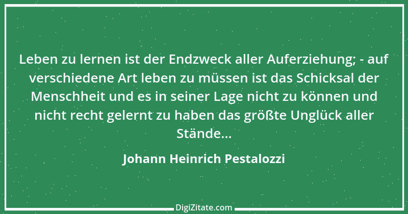 Zitat von Johann Heinrich Pestalozzi 128