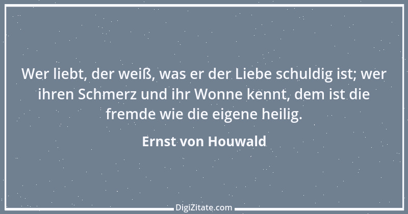 Zitat von Ernst von Houwald 2