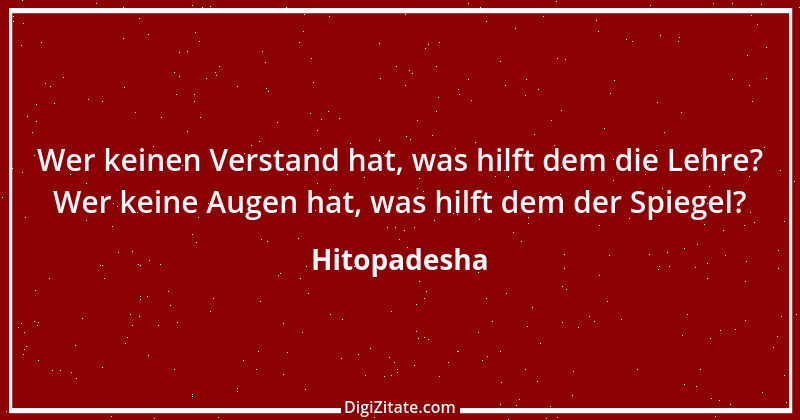 Zitat von Hitopadesha 4