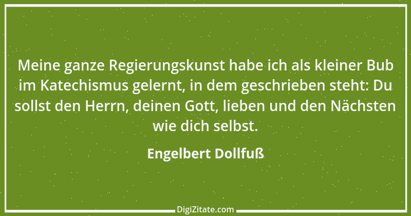 Zitat von Engelbert Dollfuß 1