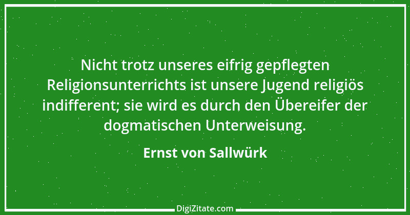 Zitat von Ernst von Sallwürk 1