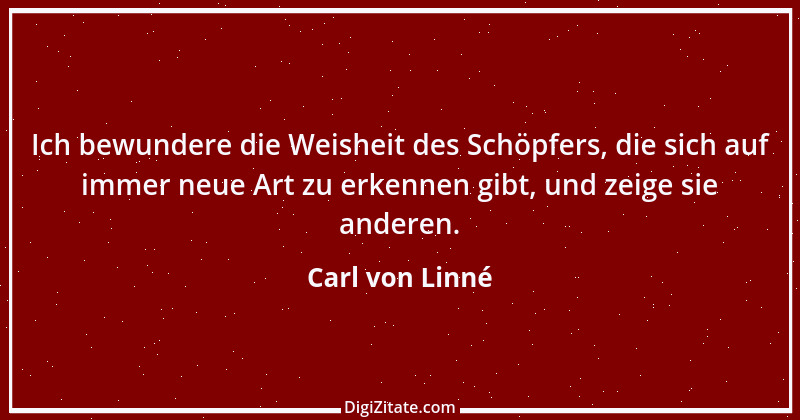 Zitat von Carl von Linné 8