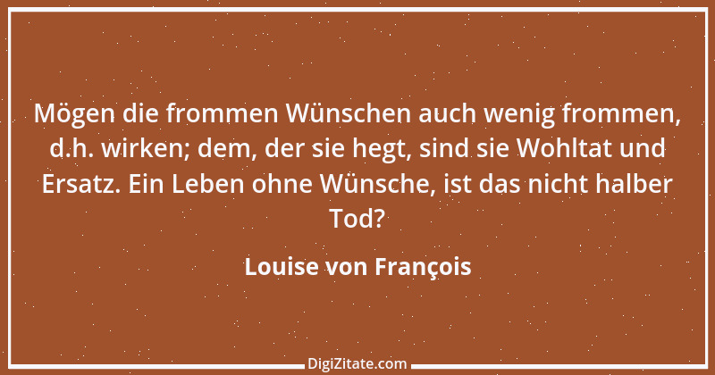 Zitat von Louise von François 9