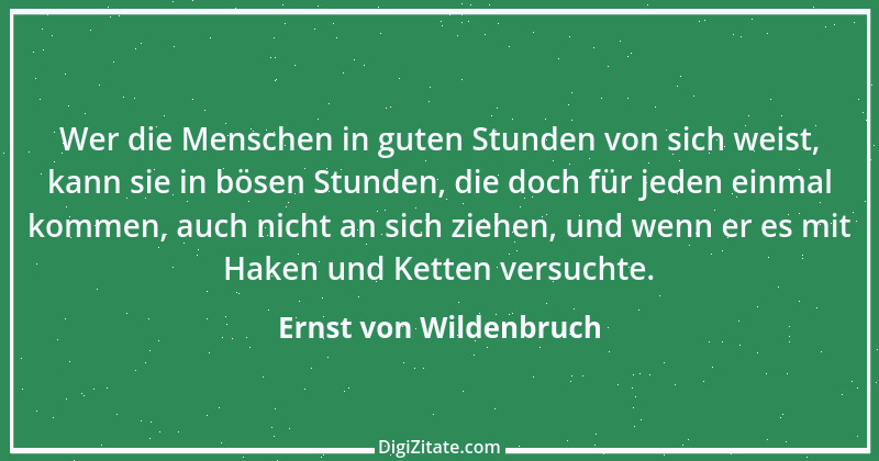 Zitat von Ernst von Wildenbruch 1