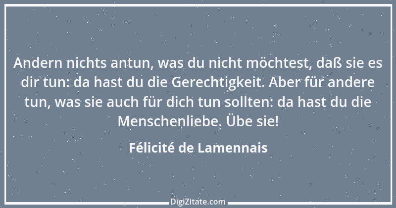 Zitat von Félicité de Lamennais 1