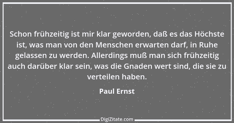 Zitat von Paul Ernst 80