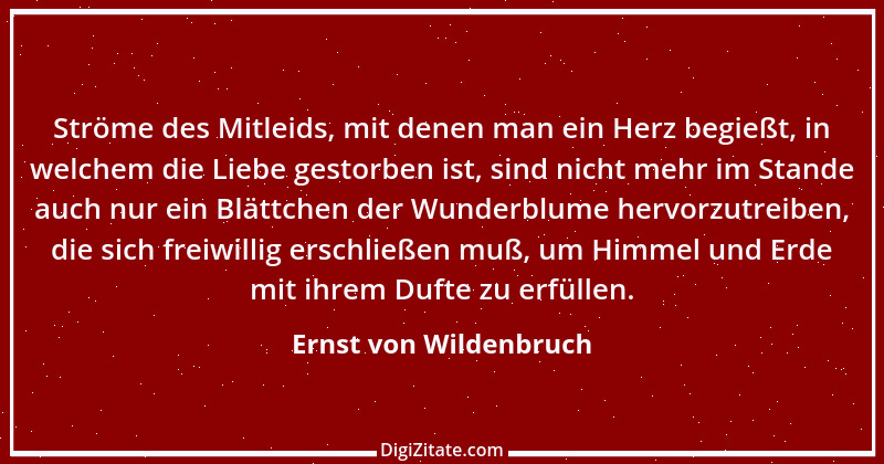 Zitat von Ernst von Wildenbruch 2