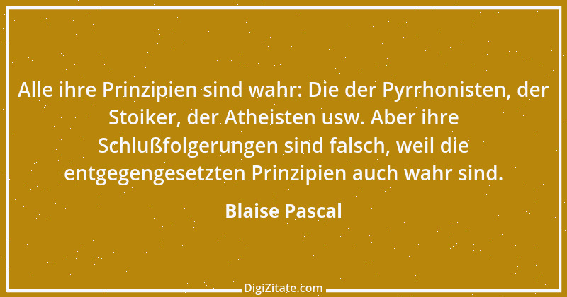 Zitat von Blaise Pascal 198