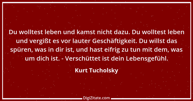 Zitat von Kurt Tucholsky 206