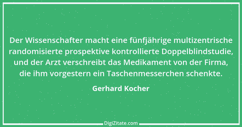 Zitat von Gerhard Kocher 329