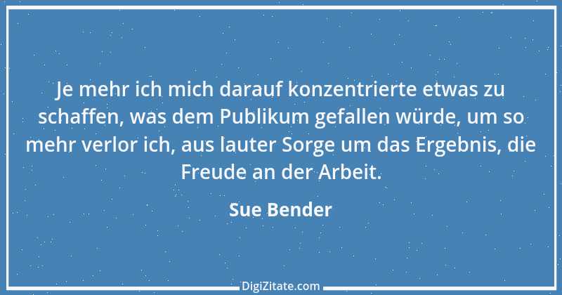 Zitat von Sue Bender 6