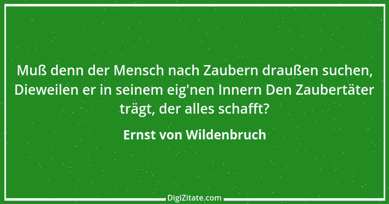 Zitat von Ernst von Wildenbruch 4