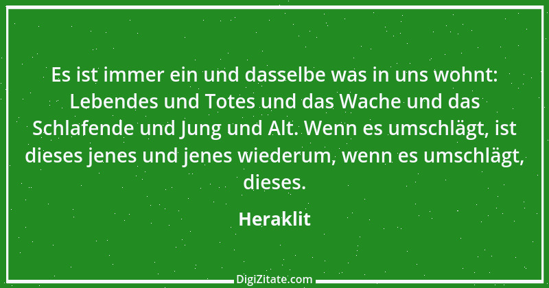 Zitat von Heraklit 77