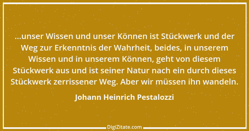 Zitat von Johann Heinrich Pestalozzi 137