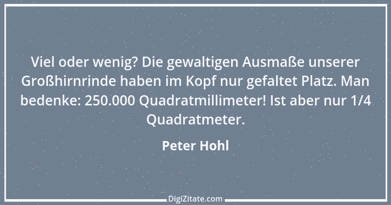 Zitat von Peter Hohl 49