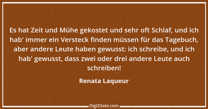 Zitat von Renata Laqueur 1