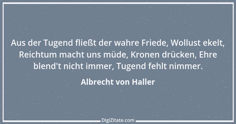 Zitat von Albrecht von Haller 5