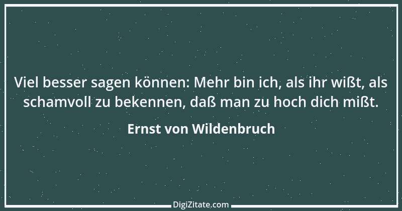 Zitat von Ernst von Wildenbruch 6