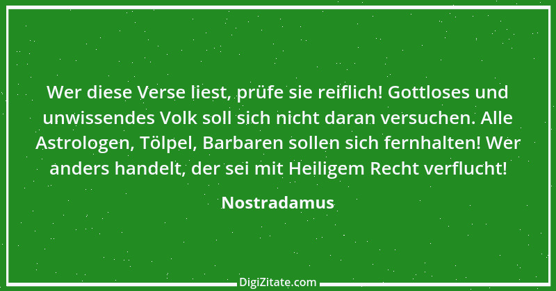 Zitat von Nostradamus 6