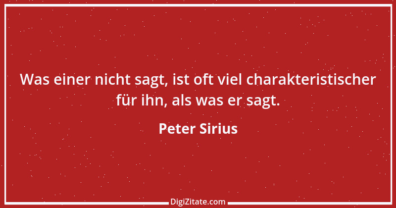 Zitat von Peter Sirius 68