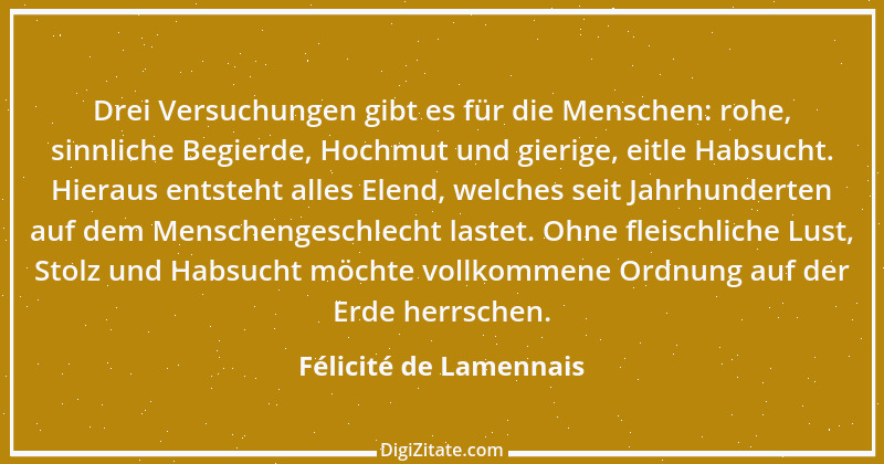 Zitat von Félicité de Lamennais 7