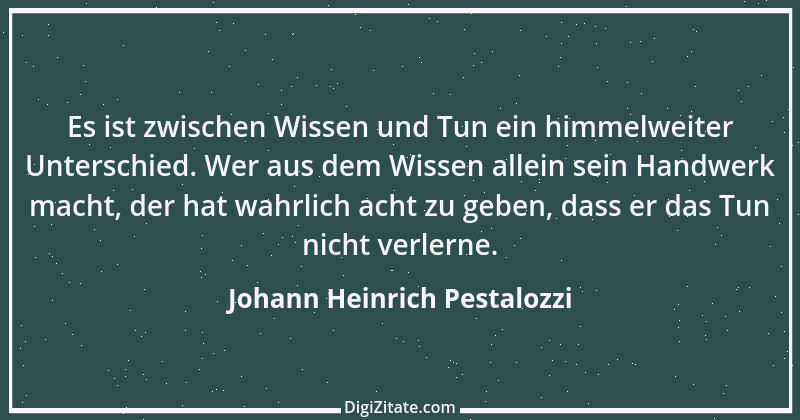 Zitat von Johann Heinrich Pestalozzi 140