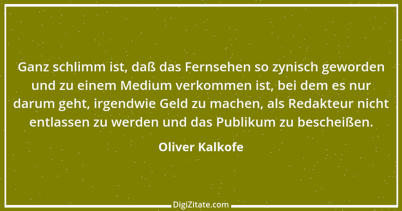 Zitat von Oliver Kalkofe 13