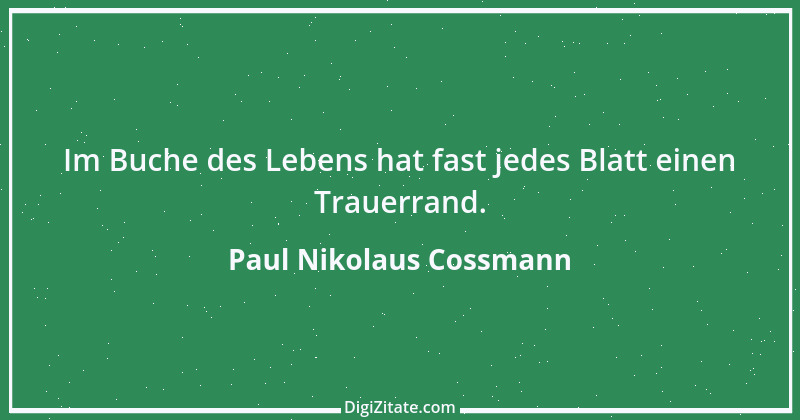 Zitat von Paul Nikolaus Cossmann 7