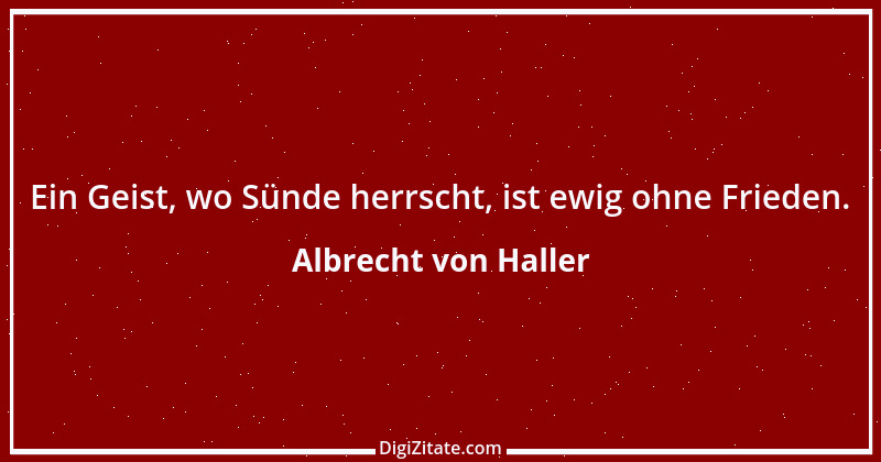 Zitat von Albrecht von Haller 9