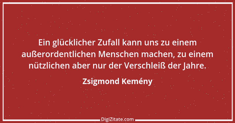 Zitat von Zsigmond Kemény 1