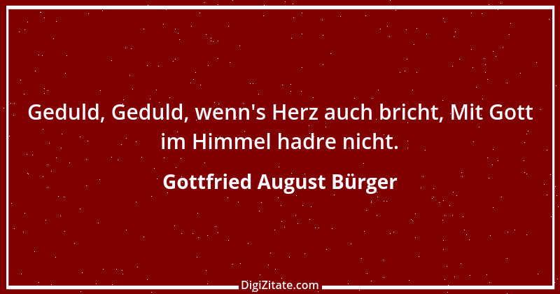 Zitat von Gottfried August Bürger 10