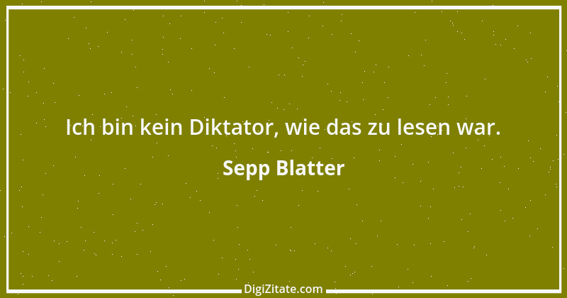 Zitat von Sepp Blatter 6