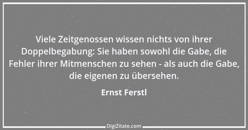 Zitat von Ernst Ferstl 1116