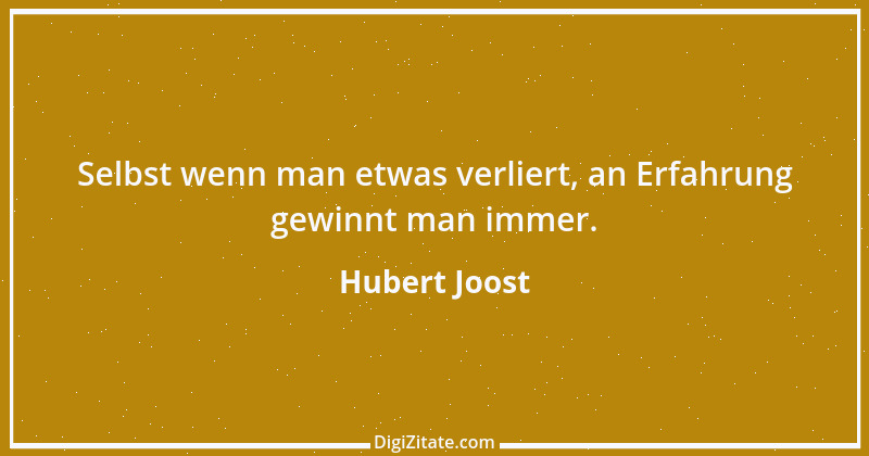 Zitat von Hubert Joost 229