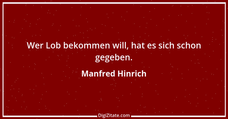 Zitat von Manfred Hinrich 1995